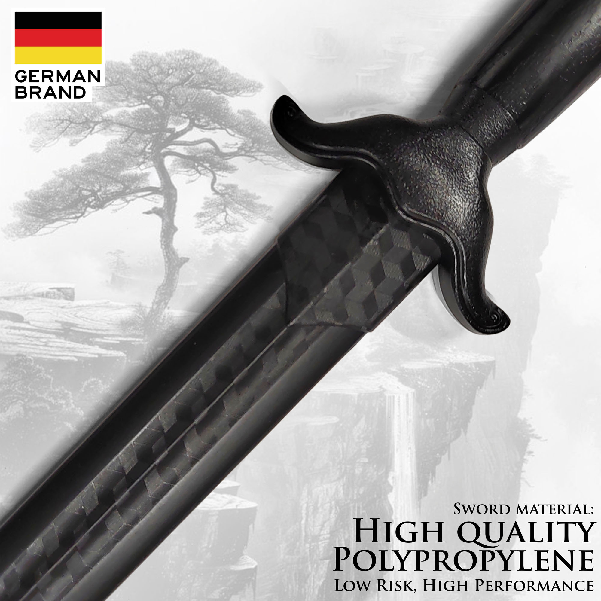 Tai Chi Schwert mit Scheide, Trainingsschwert aus Polypropylen