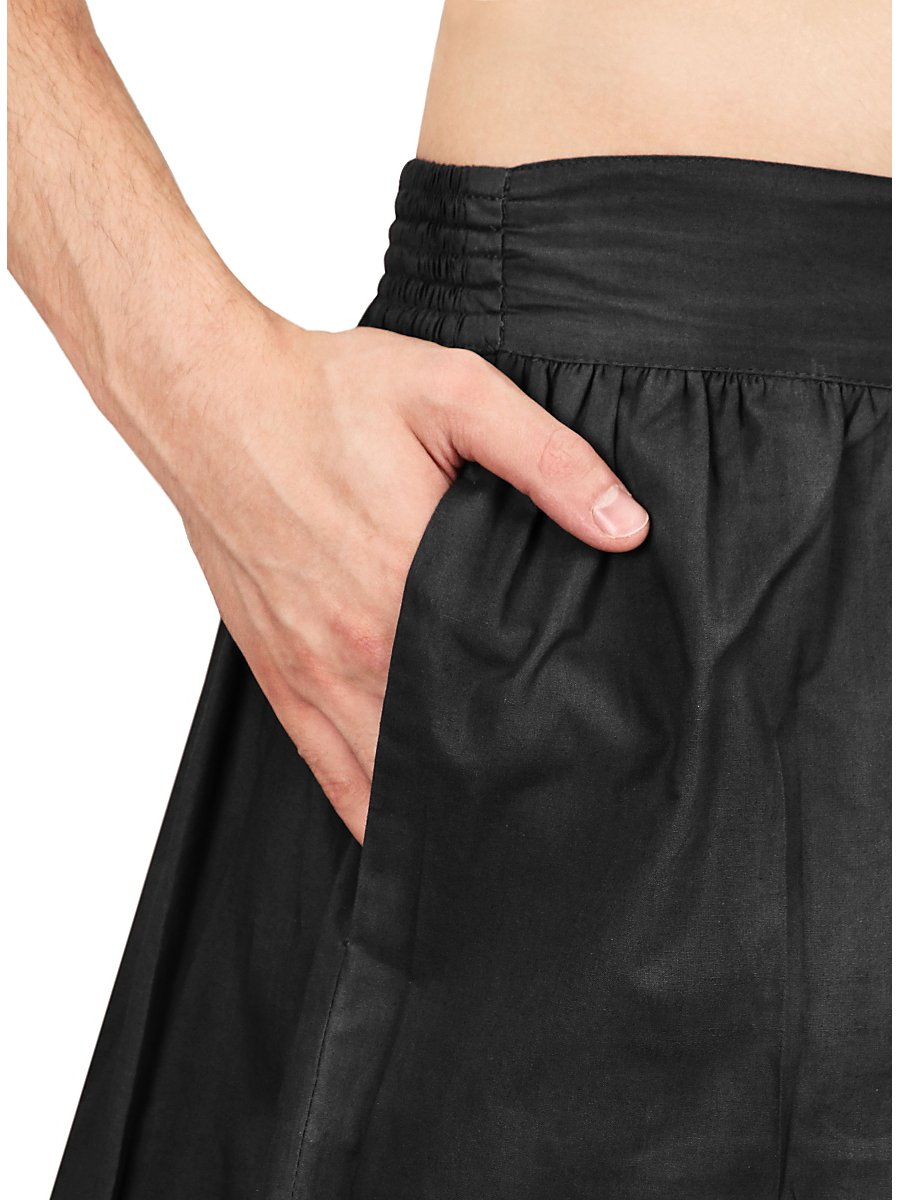 3/4 Harem Pants black, Size L/XL