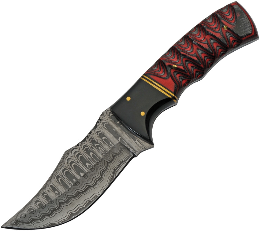 Damascus Buffalo Twisted Hunting Knife