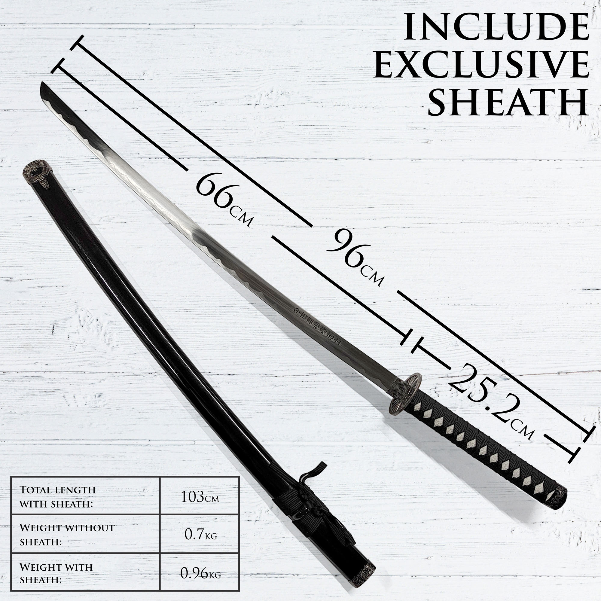 Katana of the Sacred Sakura – Masterfully Crafted Samurai Sword with Sheath