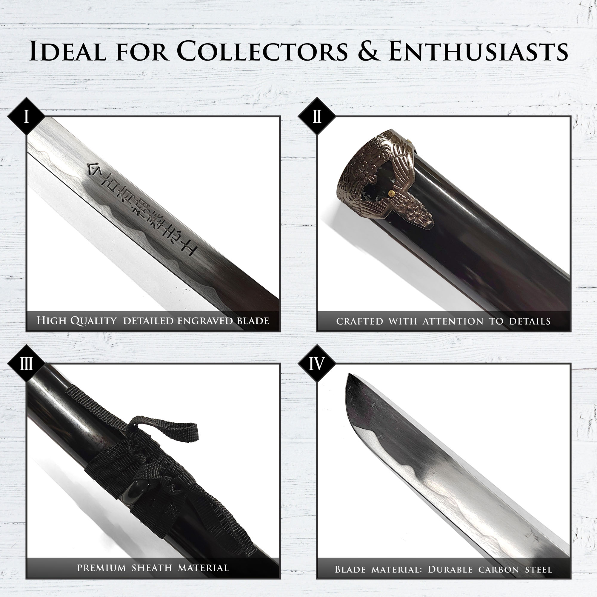 Katana of the Sacred Sakura – Masterfully Crafted Samurai Sword with Sheath