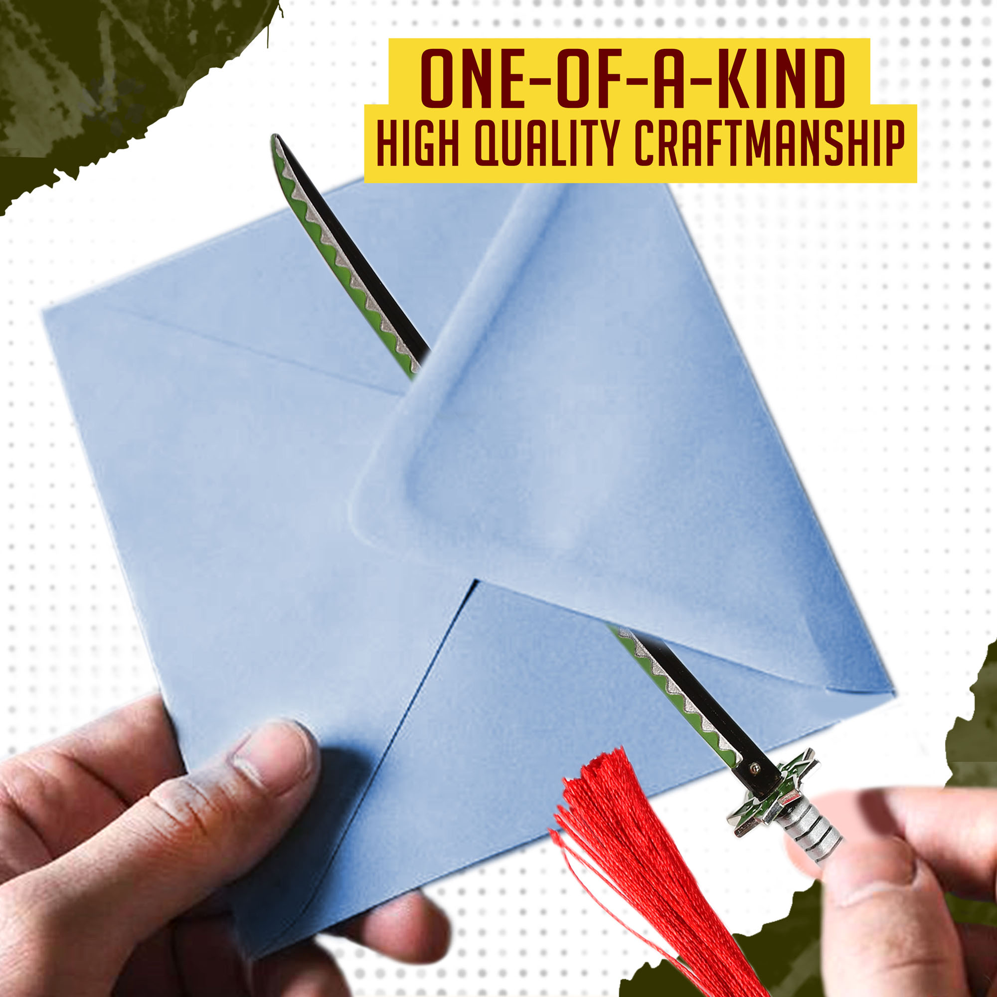 Demon Slayer – Shinazugawa Sanemi Katana Brieföffner Schwert mit Scheide und Ständer