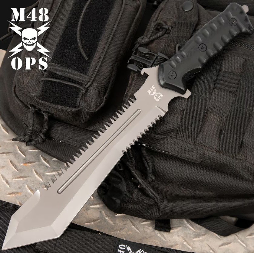 M48 Ops Combat Bowie With Sheath