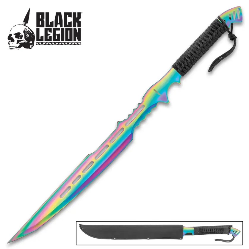 Black Legion Atlantis Fantasy Sword with Sheath