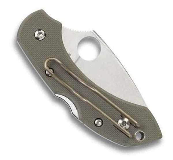 Dragonfly, laubgrüner G-10 Griff, glatte Schneide