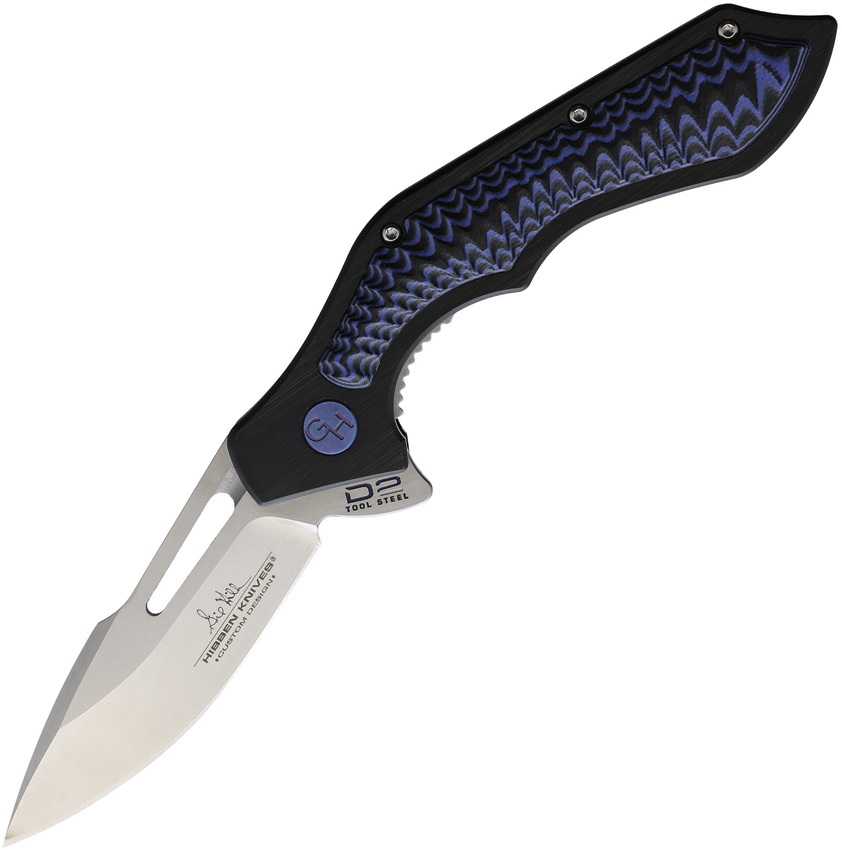 Hibben Hurricane, Blauschwarz G10         