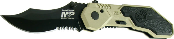 S&W M&P M.A.G.I.C. Assist Back Drop Point (Desert Part.Serrated)