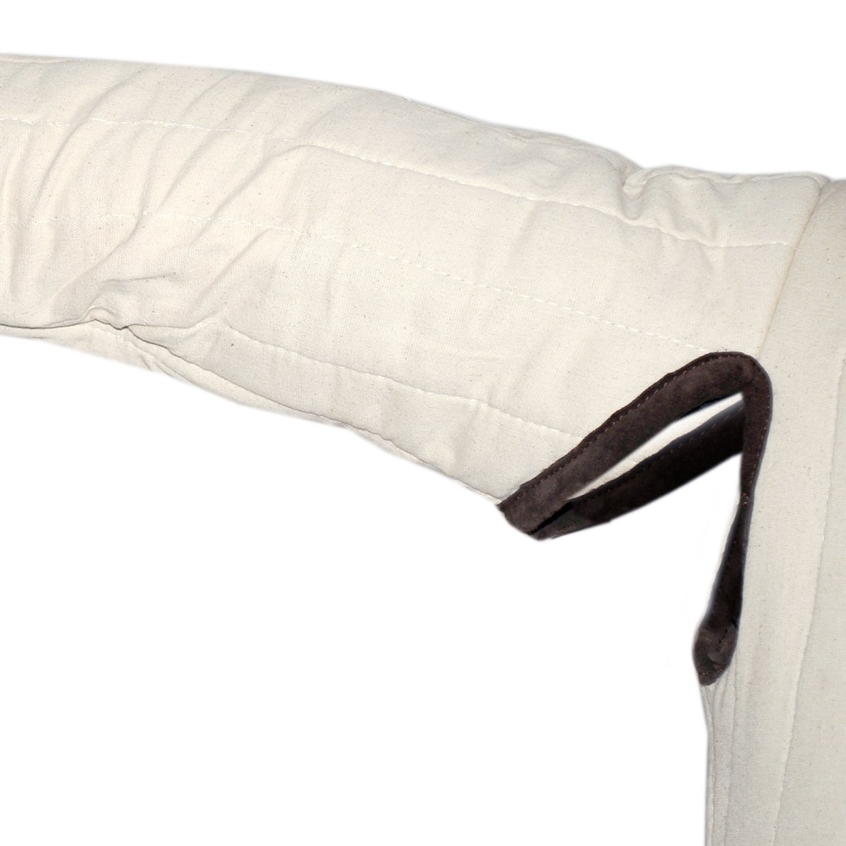 Gambeson mit Lederschnallen – naturfarben, Größe XL