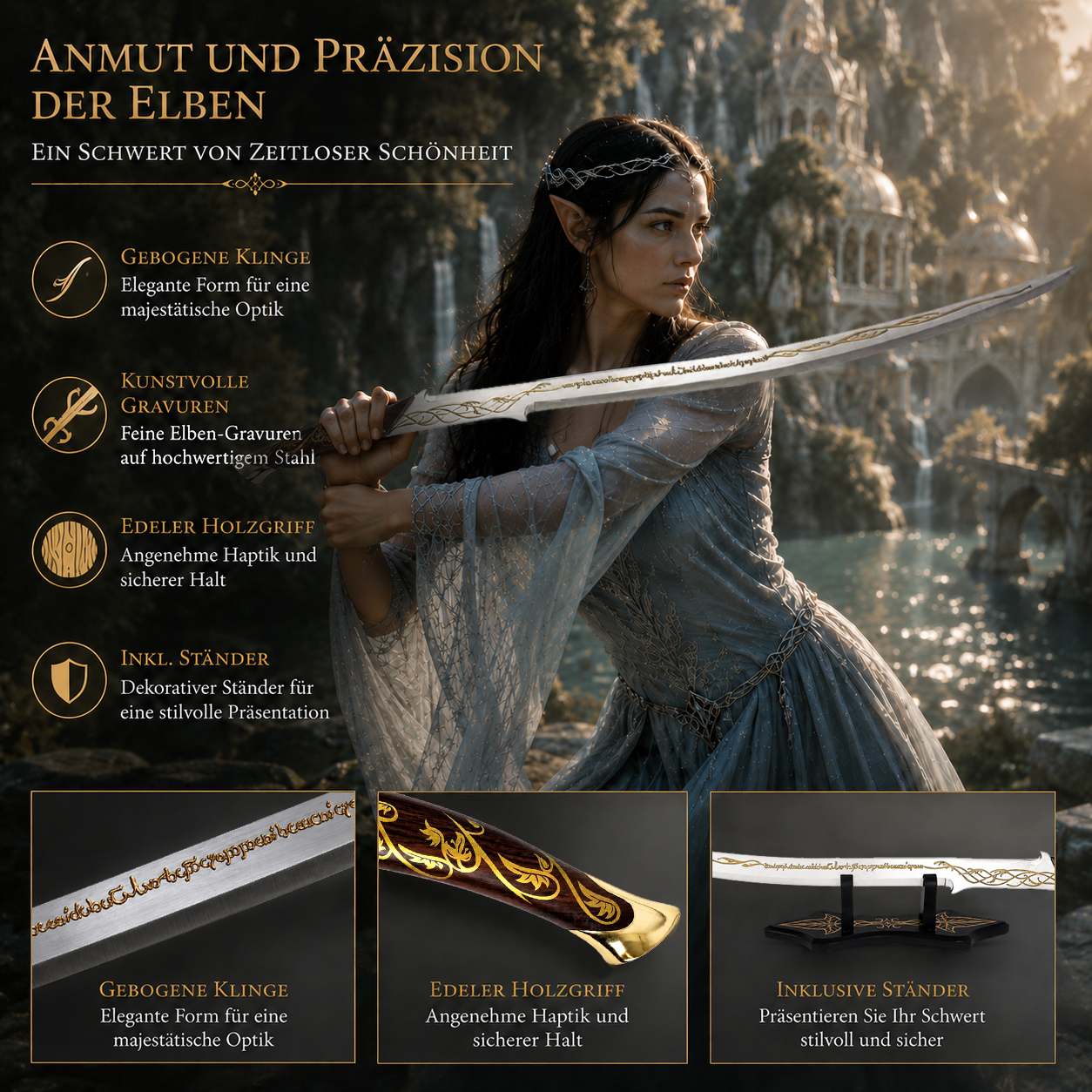 Elben-Schwert – inspiriert von Arwens Schwert