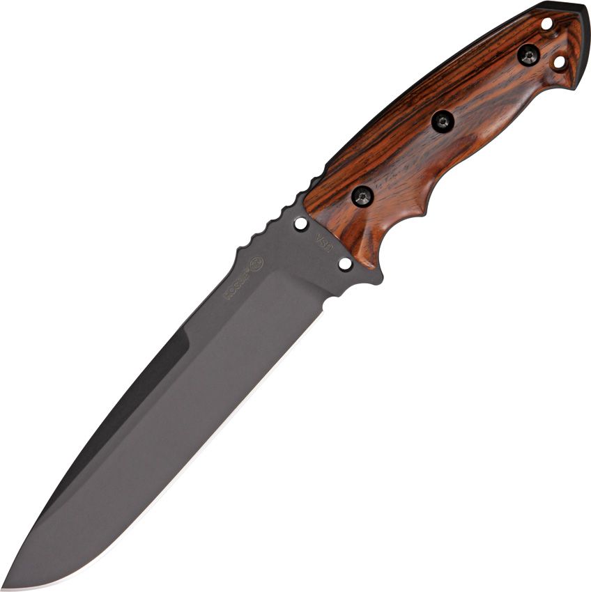 EX-F01 Knife, Cocobolo Wood Handles, MOLLE Sheath