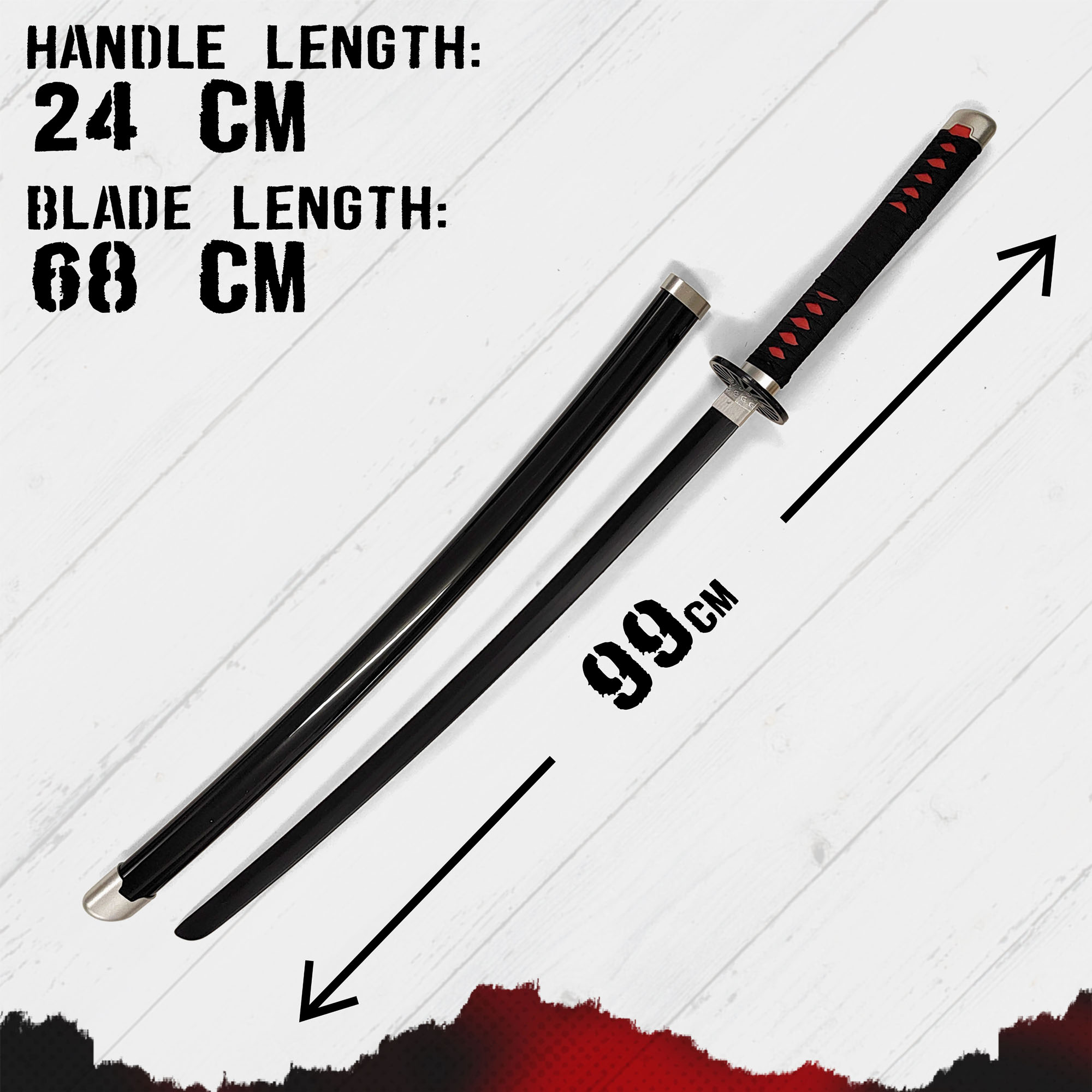 Demon Slayer - Kamado Tanjirou's Schwert aus Holz mit Scheide