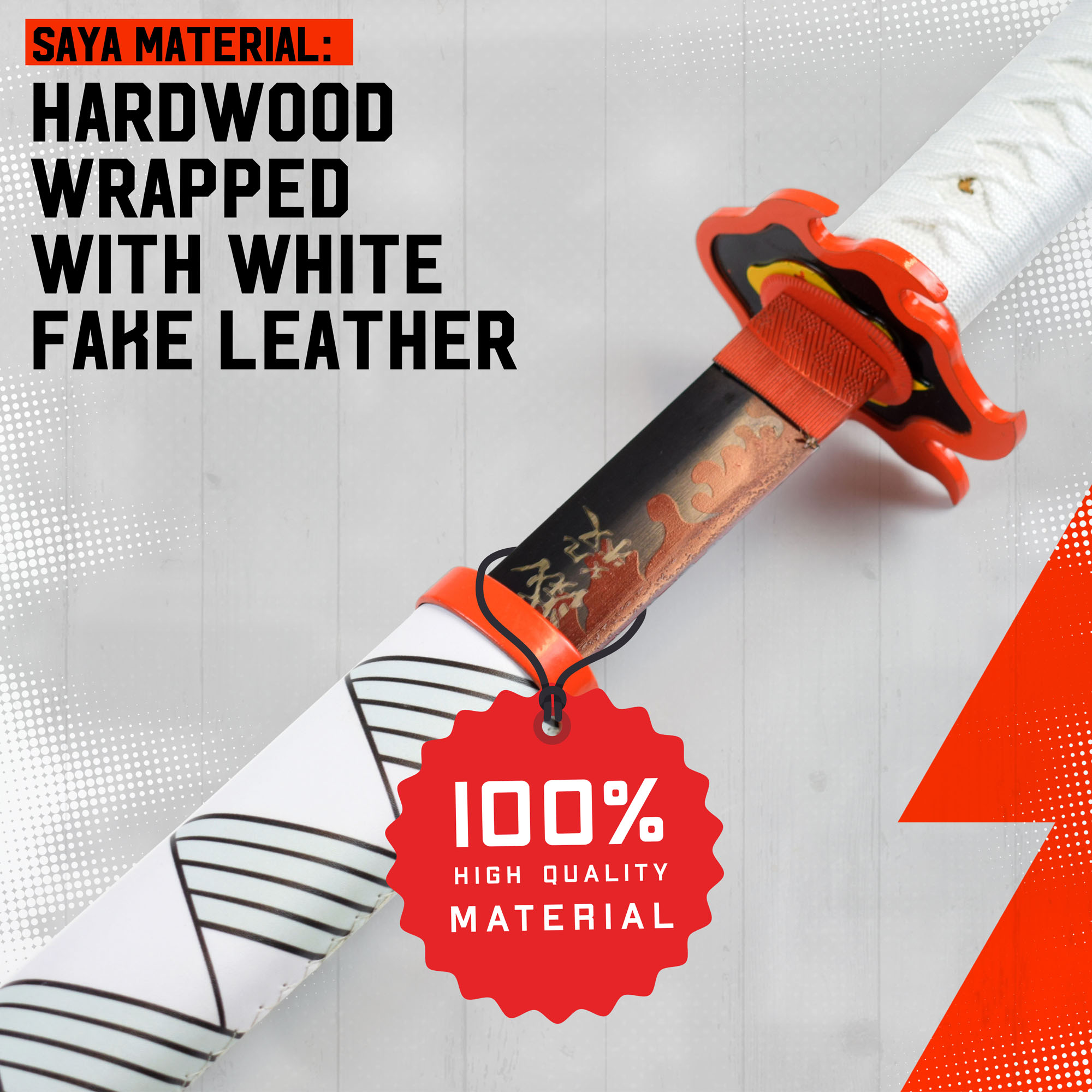 Demon Slayer: Kimetsu no Yaiba - Rengoku Kyoujurou Schwert - handgeschmiedet