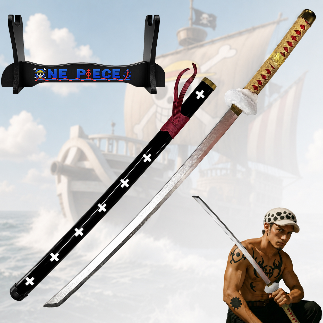 One Piece - Trafalgar Law Sword, Wooden Version