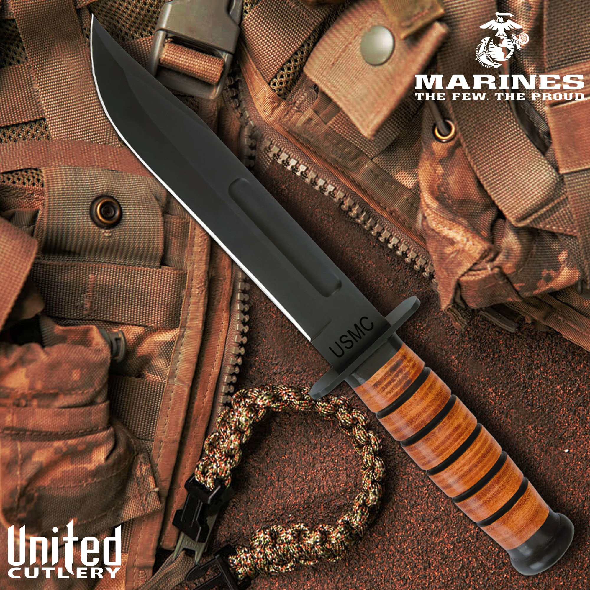 USMC Combat Fighting Knife with Sheath