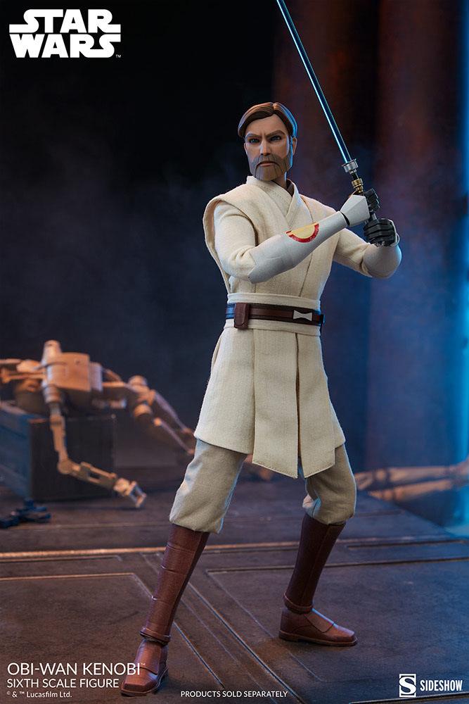 Star Wars The Clone Wars Actionfigur 1/6 Obi-Wan Kenobi 30 cm