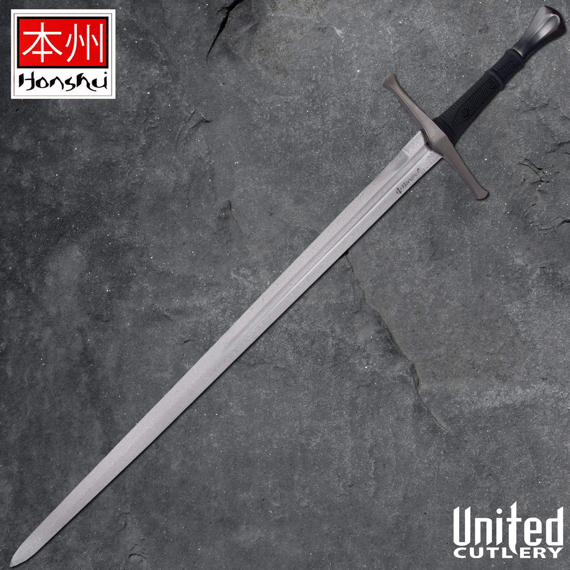 Honshu Damascus Broadsword With Sheath