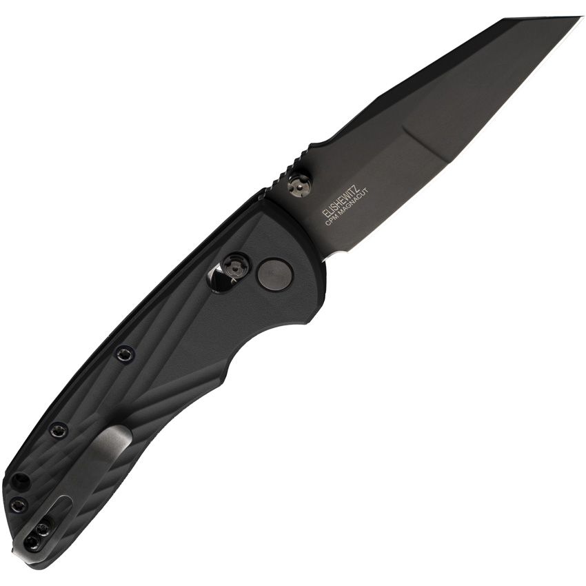 Deka ABLE, CPM-MagnaCut Black Wharncliffe-Klinge, schwarzer Polymergriff