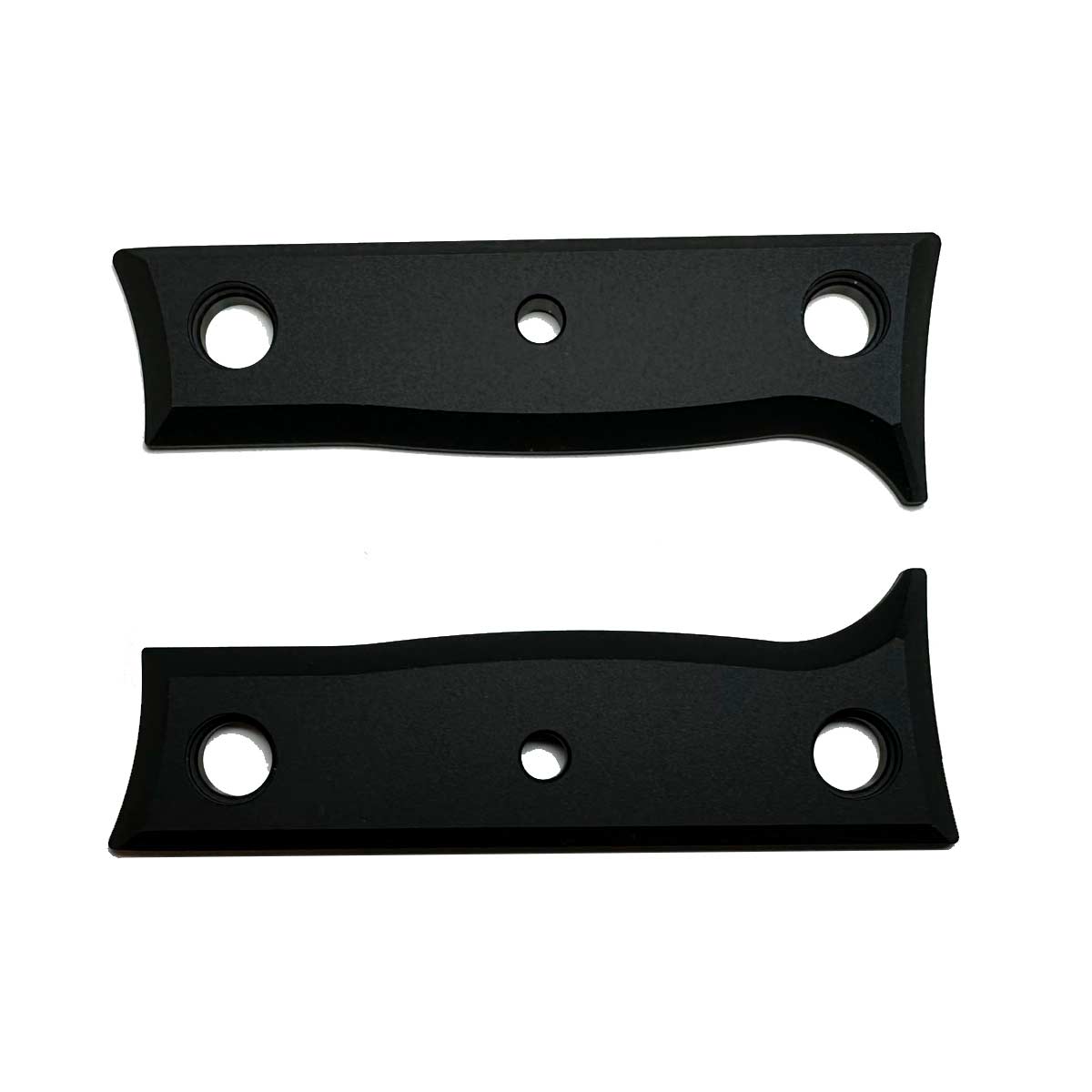 Griffschalen für Messer K1 – Aluminium, schwarz eloxiert