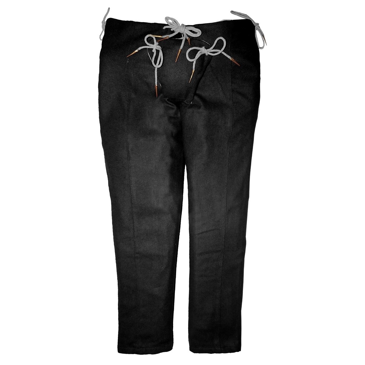 Man's 15th C. Trousers -Black, Size XXL