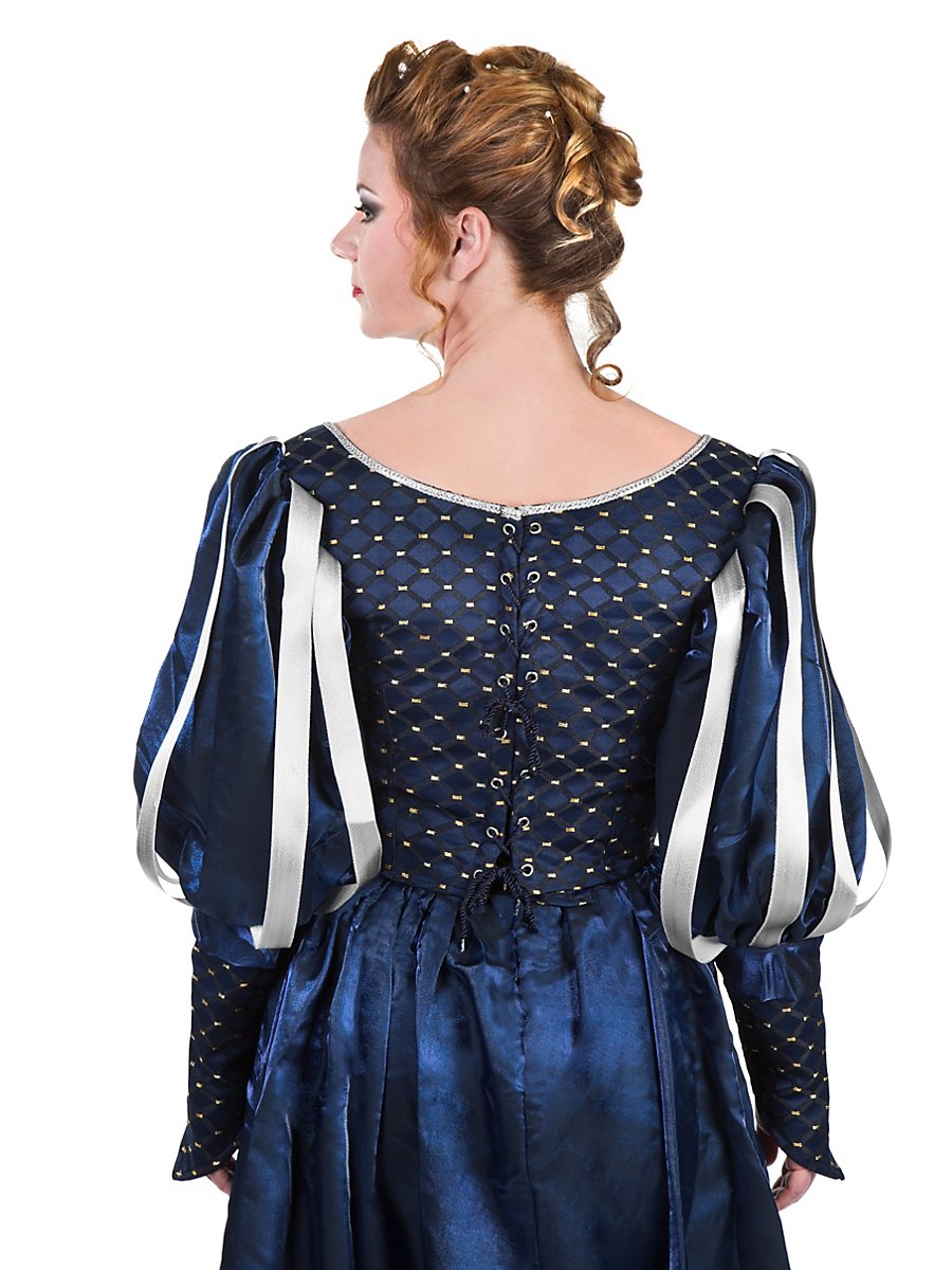 Musketier Damenkleid blau, Größe S