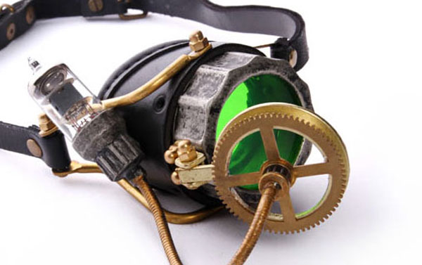 Monocle with LED black