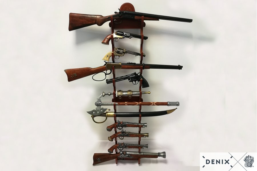 Wall holder for 12 pistols