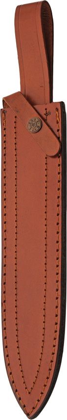 Spearpoint Damast Dolch – 38cm Zweischneidig mit Ledergriff & Messing