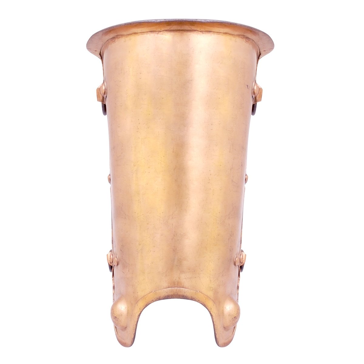 Römische Murmillo / Secutor Beinschienen, Bronze