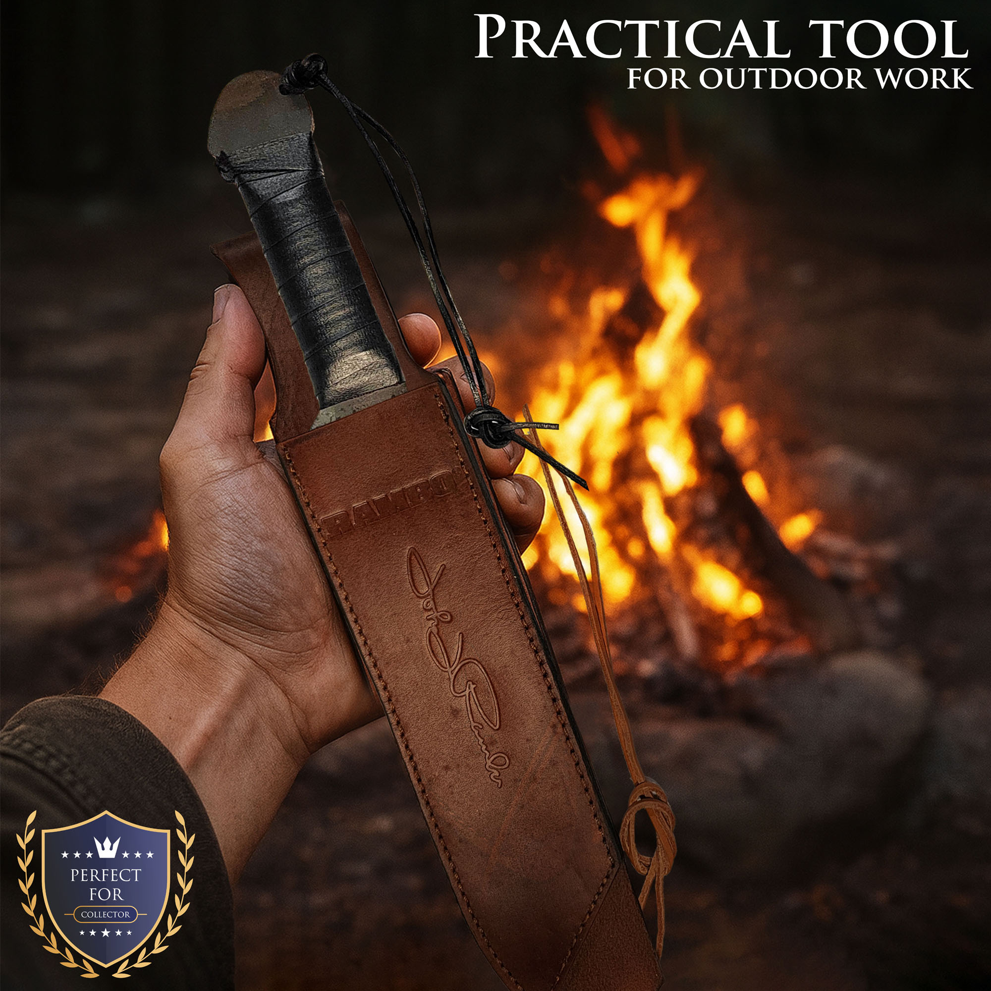 Rambo 4 Machete with Sheath