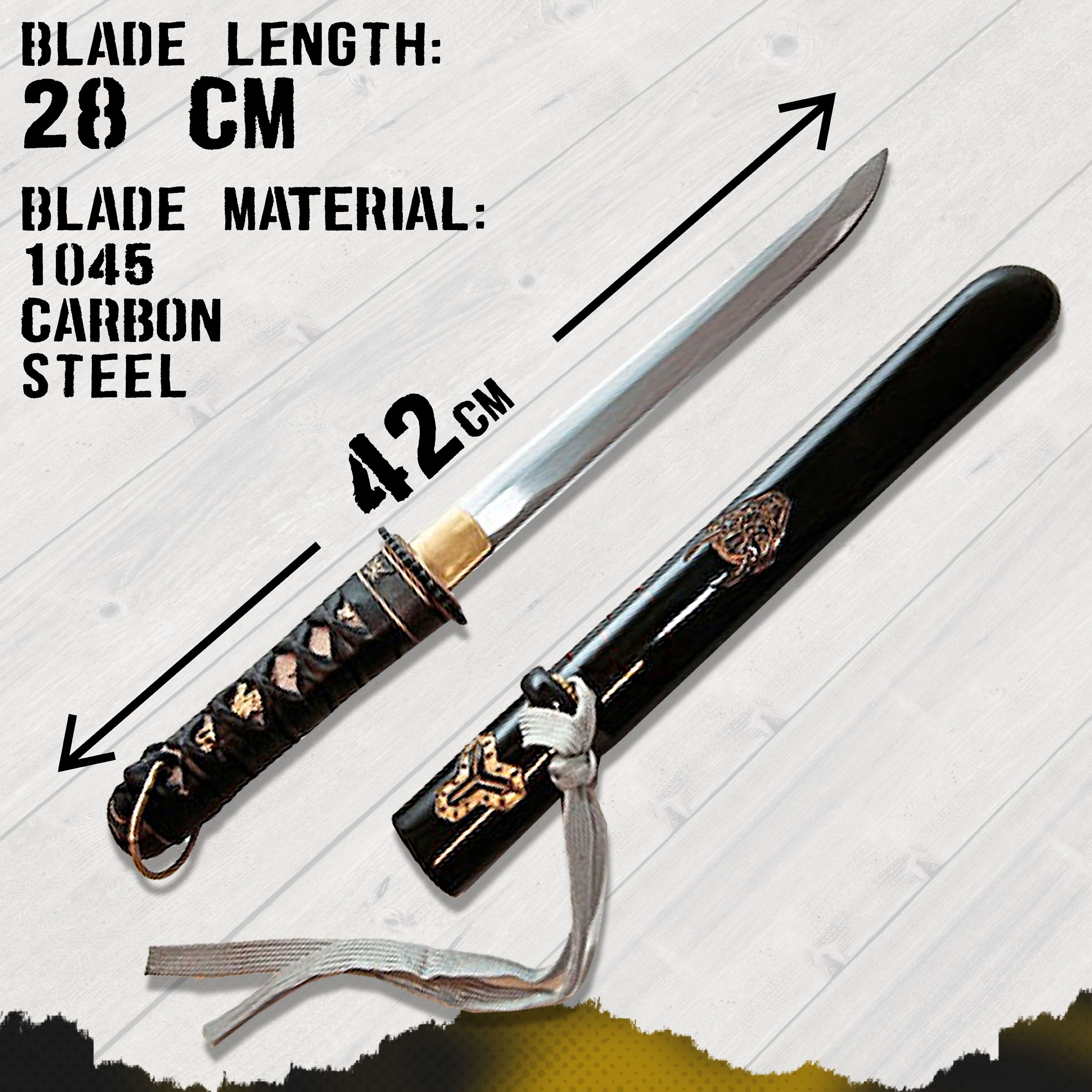 Kill Bill Hattori Hanzo Bills Tanto - handforged