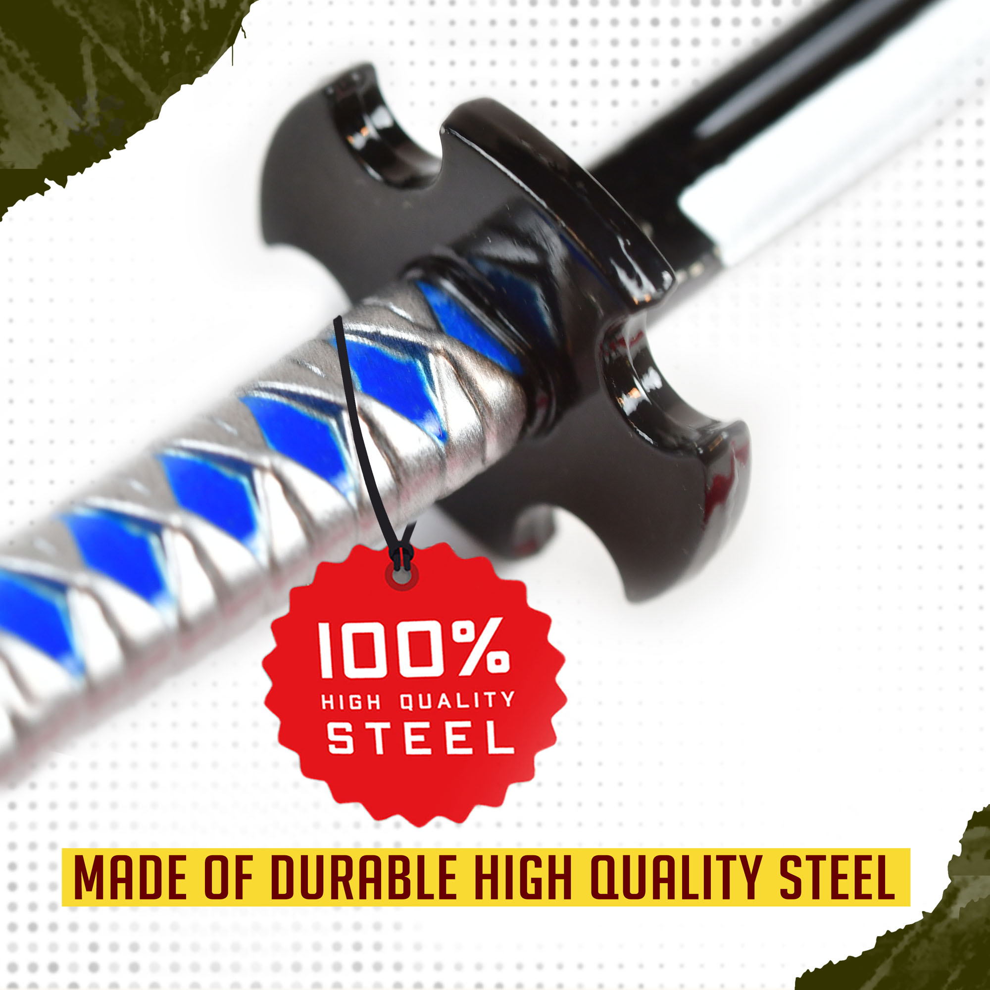 Demon Slayer – Sakonji Tanjiro Katana Brieföffner Schwert mit Scheide und Ständer