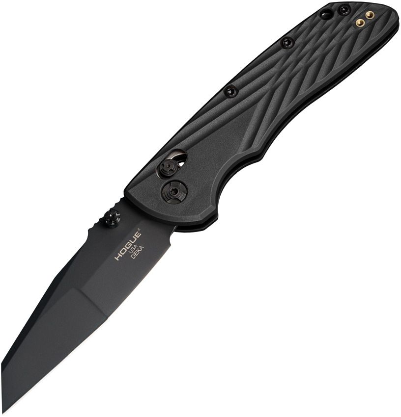 Deka ABLE, CPM-MagnaCut Black Wharncliffe-Klinge, schwarzer Polymergriff