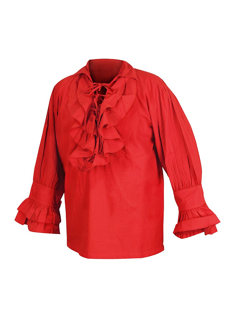 Renaissance Frill Shirt red, Size S/M