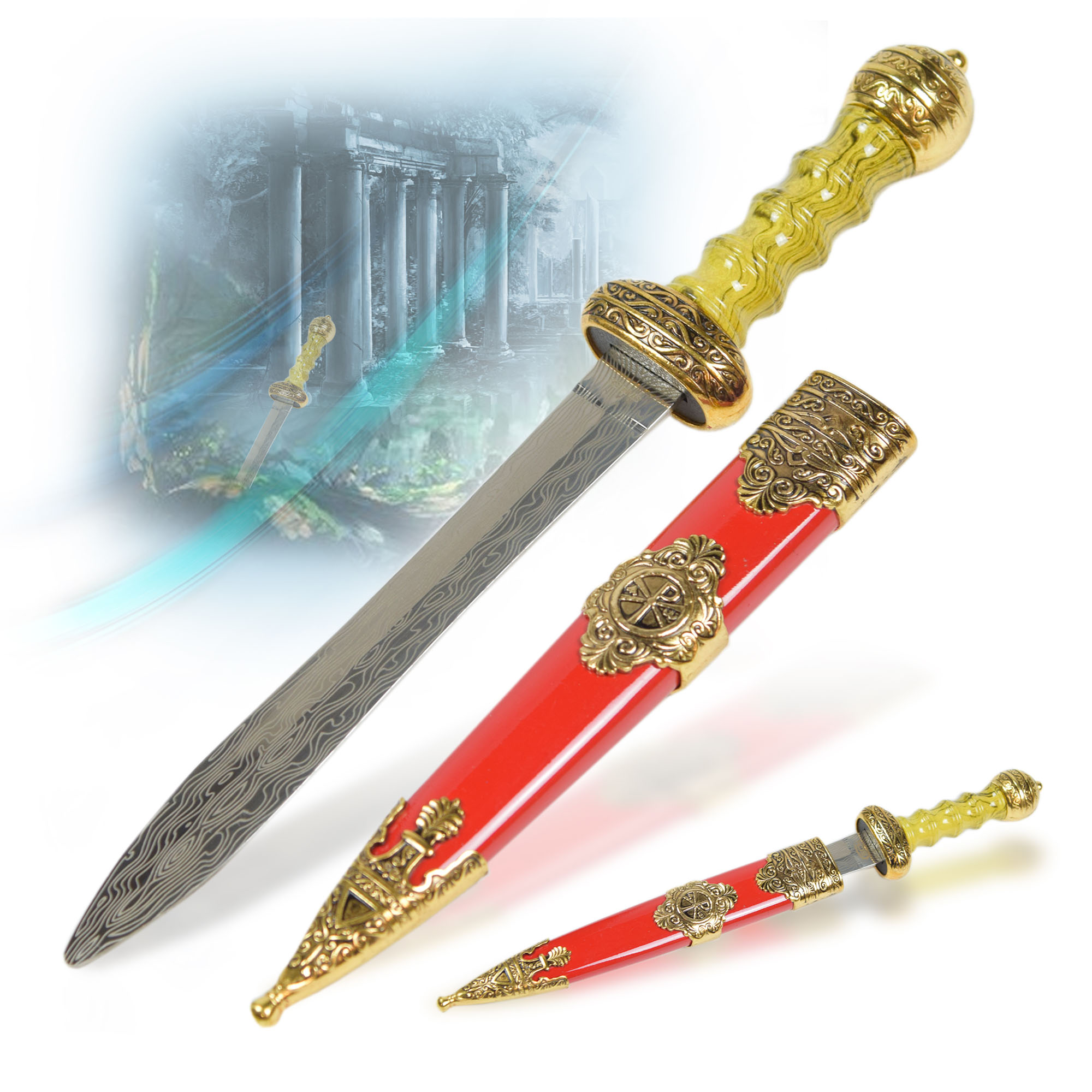 Roman Gladius - Miniature Sword, Gold version