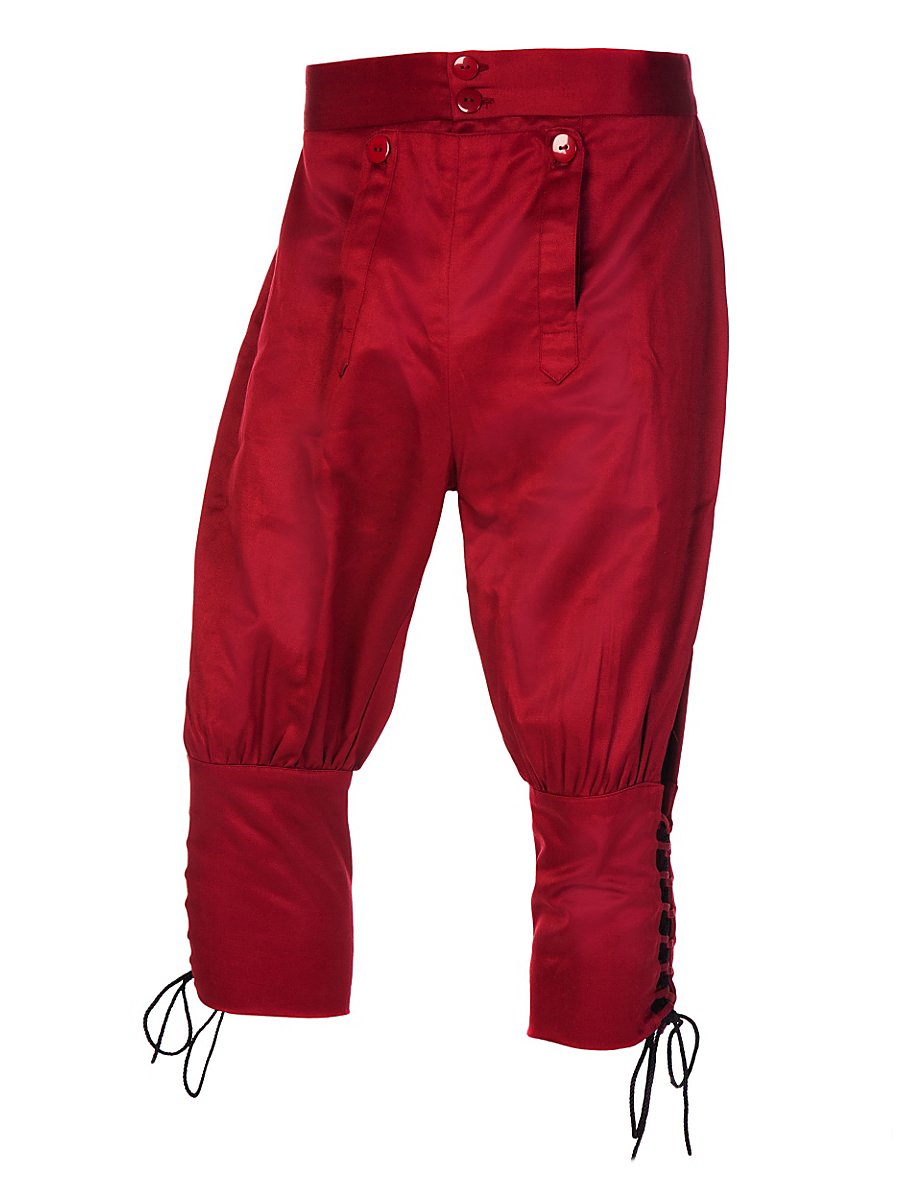 Knickerbockers with Lacing burgundy, Size S/M
