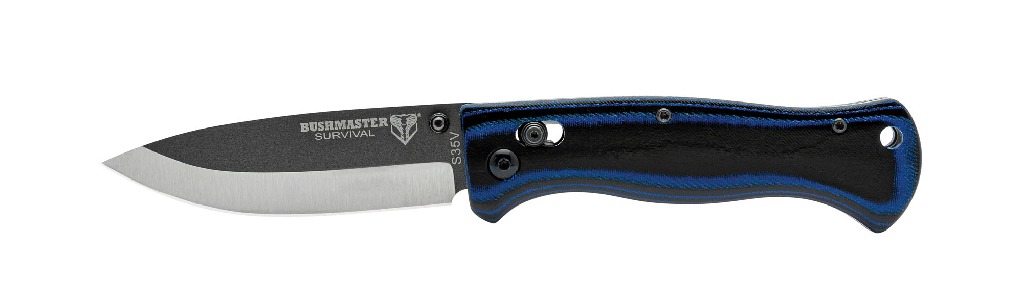 Bushmaster Explorer Blaues G10 Taschenmesser