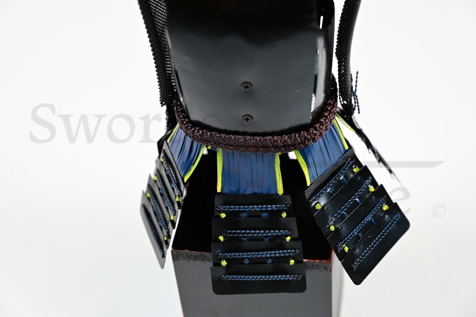 Japanese samurai armor miniature, black