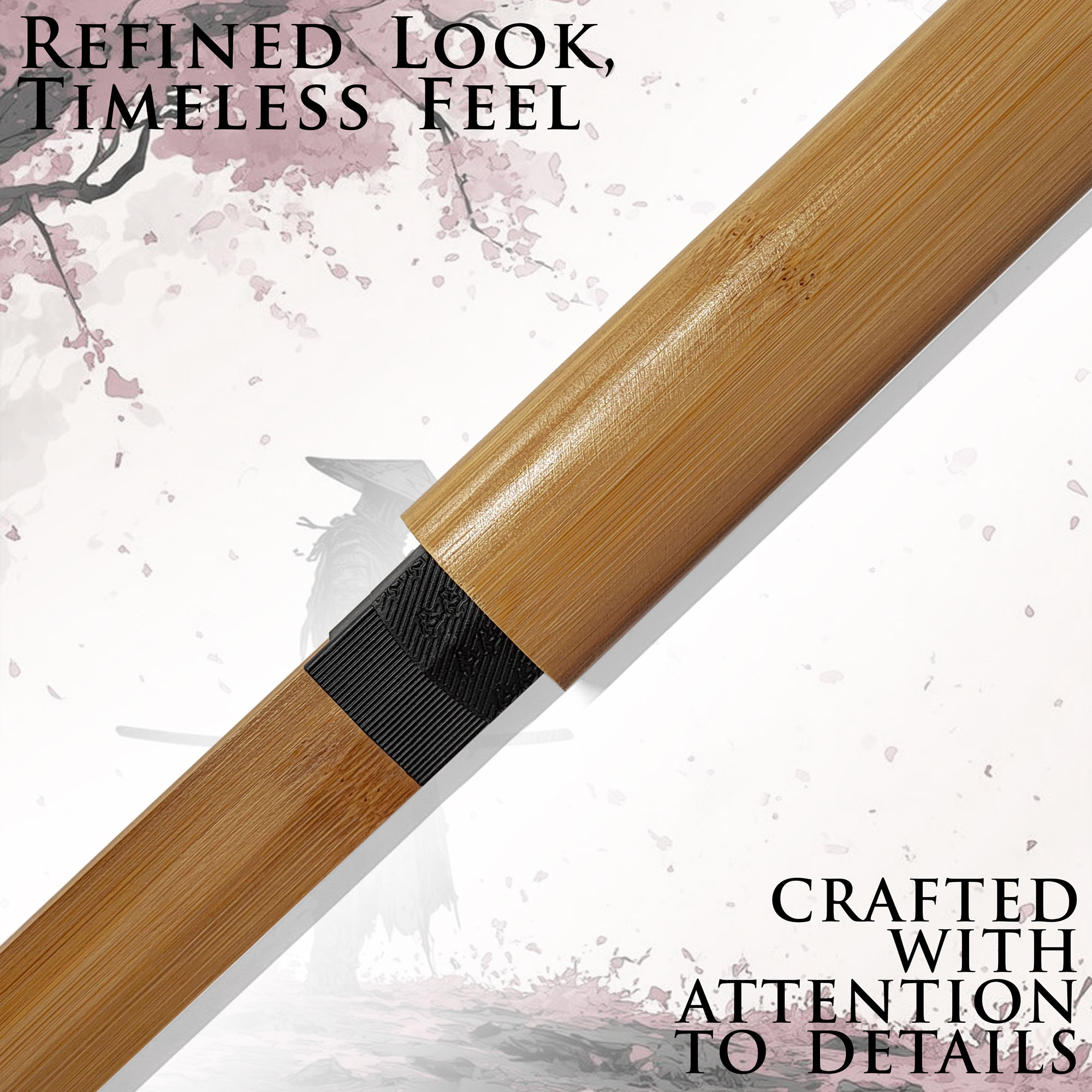 Shirasaya Katana mit Scheide - Holzversion