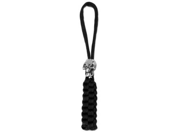 Schwarzer Lanyard mit Totenkopf