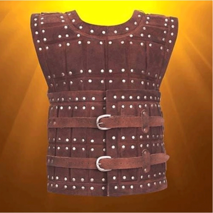 Leder Brigandine Braun