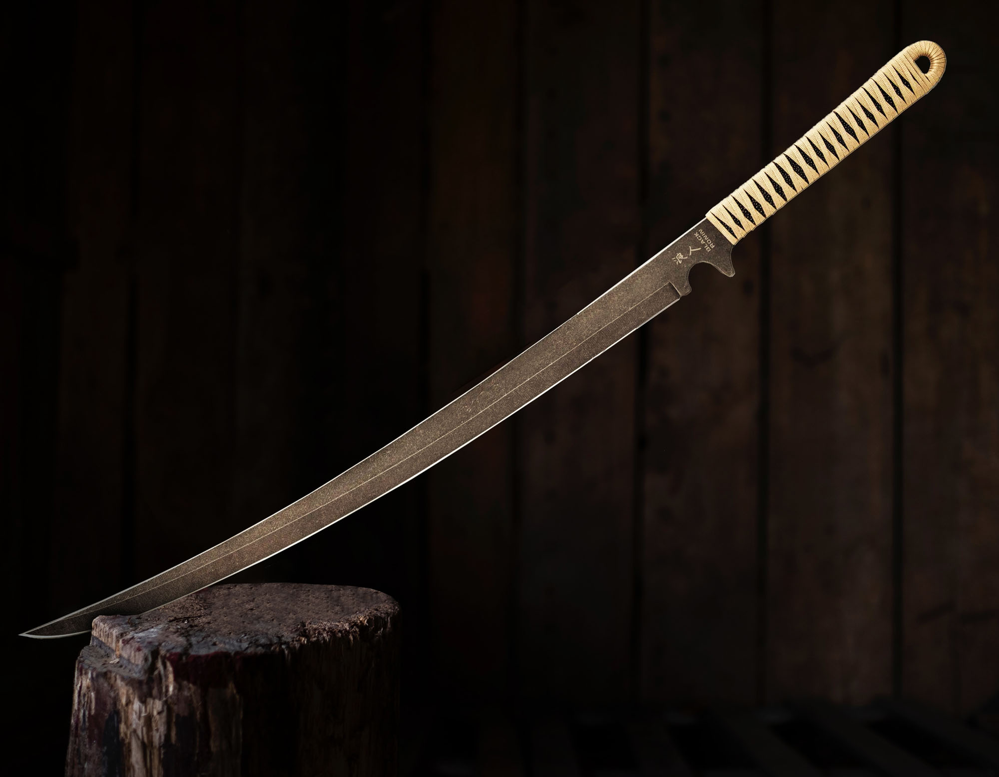 Black Ronin Tan Combat Wakizashi Sword With Injection Molded Sheath