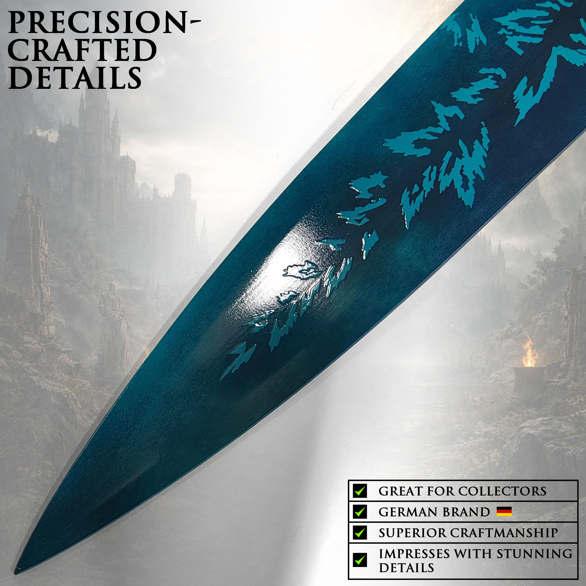 Elden Ring - Dark Moon Großschwert mit Wandtafel