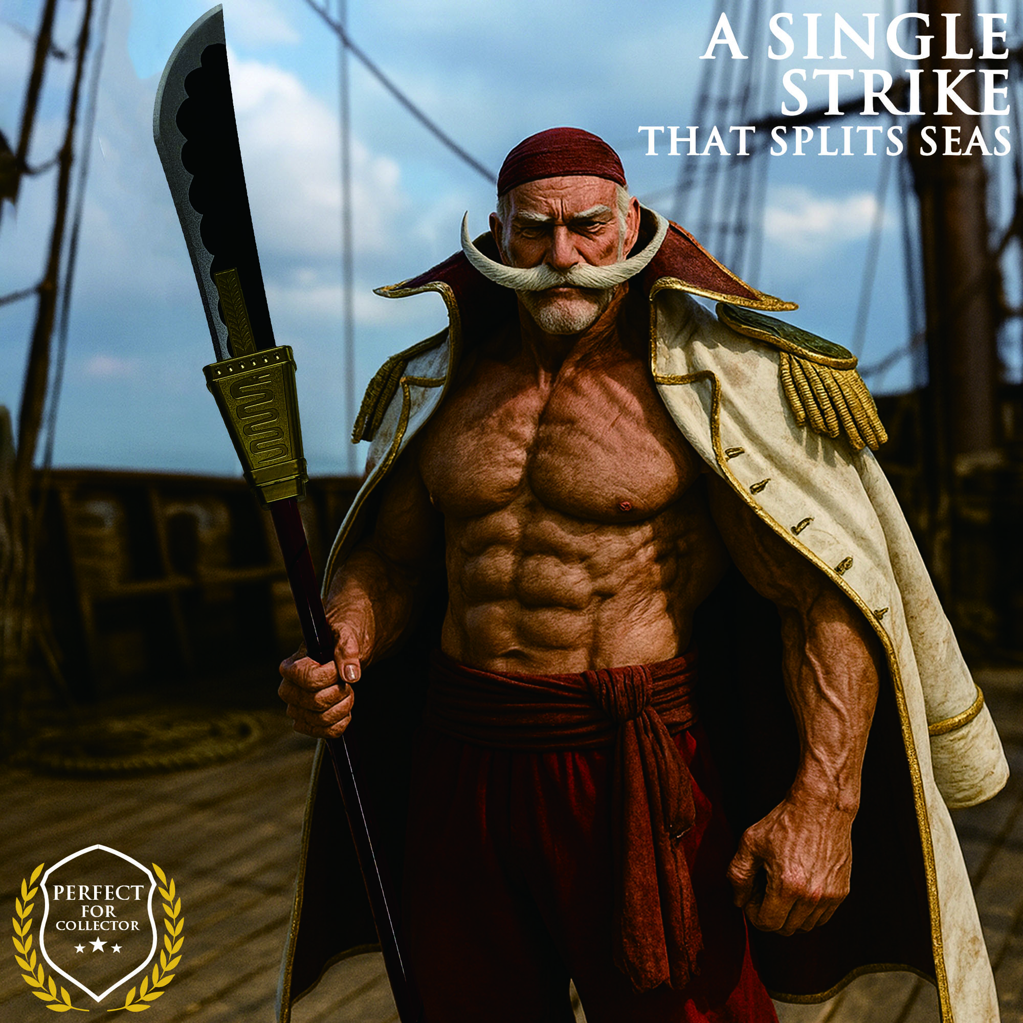 One Piece: Whitebeards Naginata "Murakumogiri" Speer