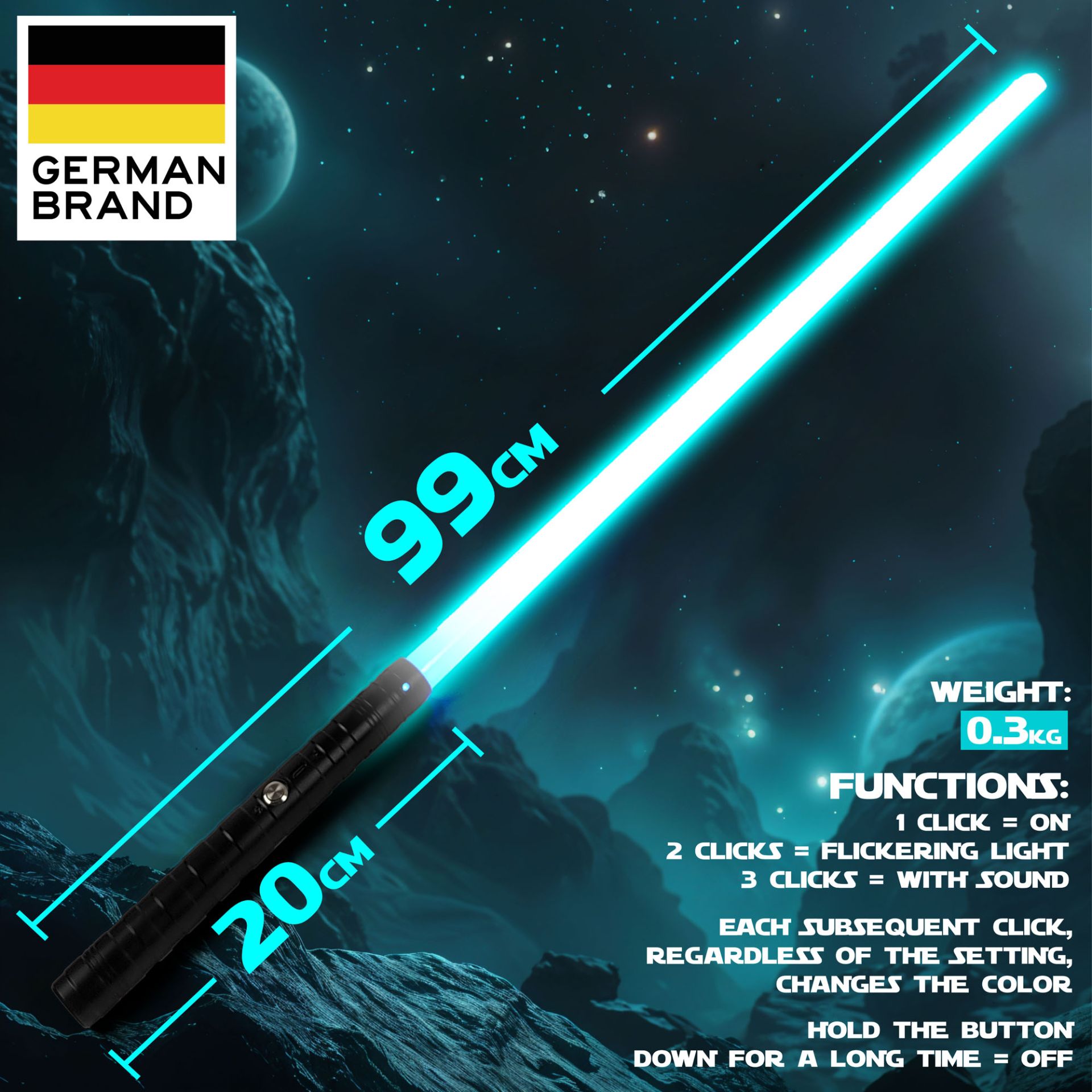 2 Bundle - Galactic Shadow Light Saber – The Power is in Your Hands