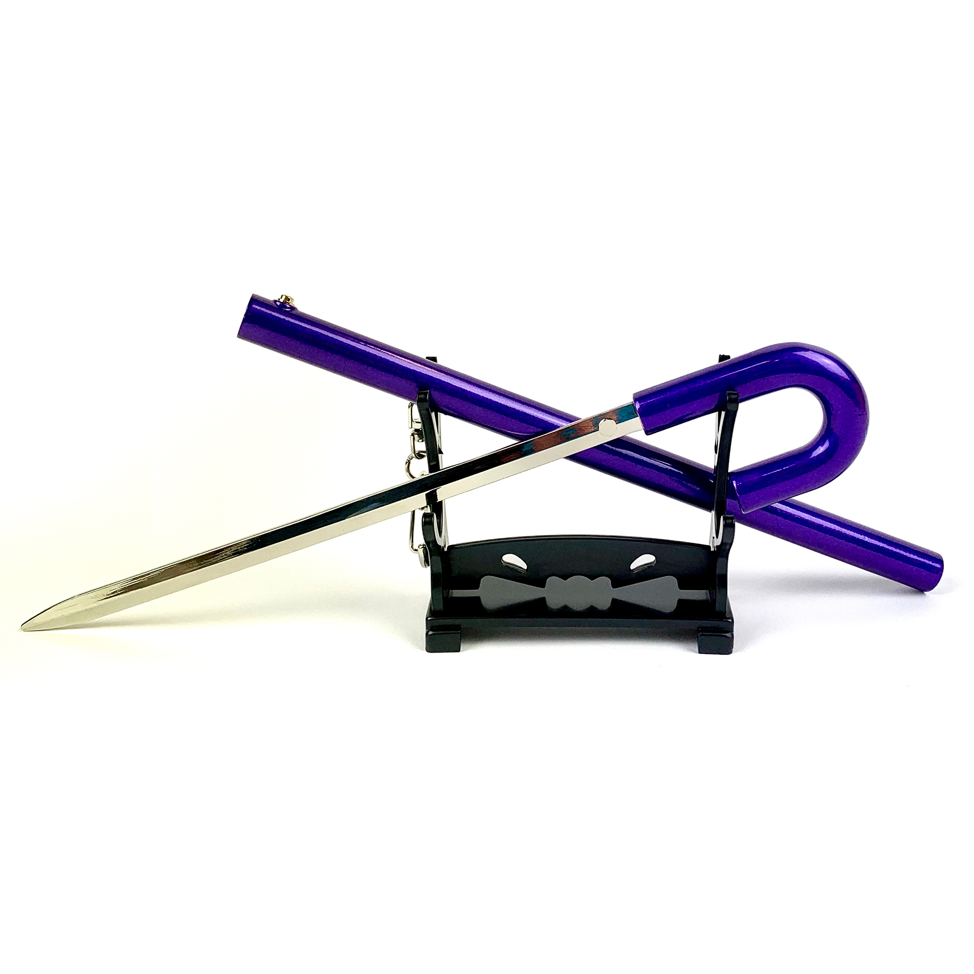 One Piece – Brookes Soul Solid Samuraikatana, Brieföffner-Schwert mit Scheide und Ständer