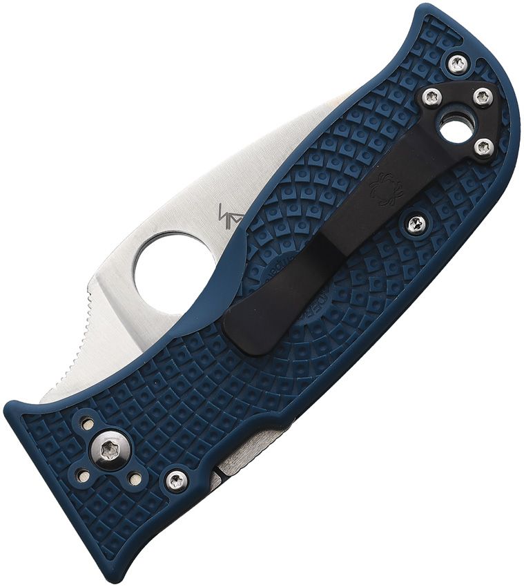 Lil' Temperance 3 Messer, glatte Klinge aus K390-Satin, blauer FRN-Griff