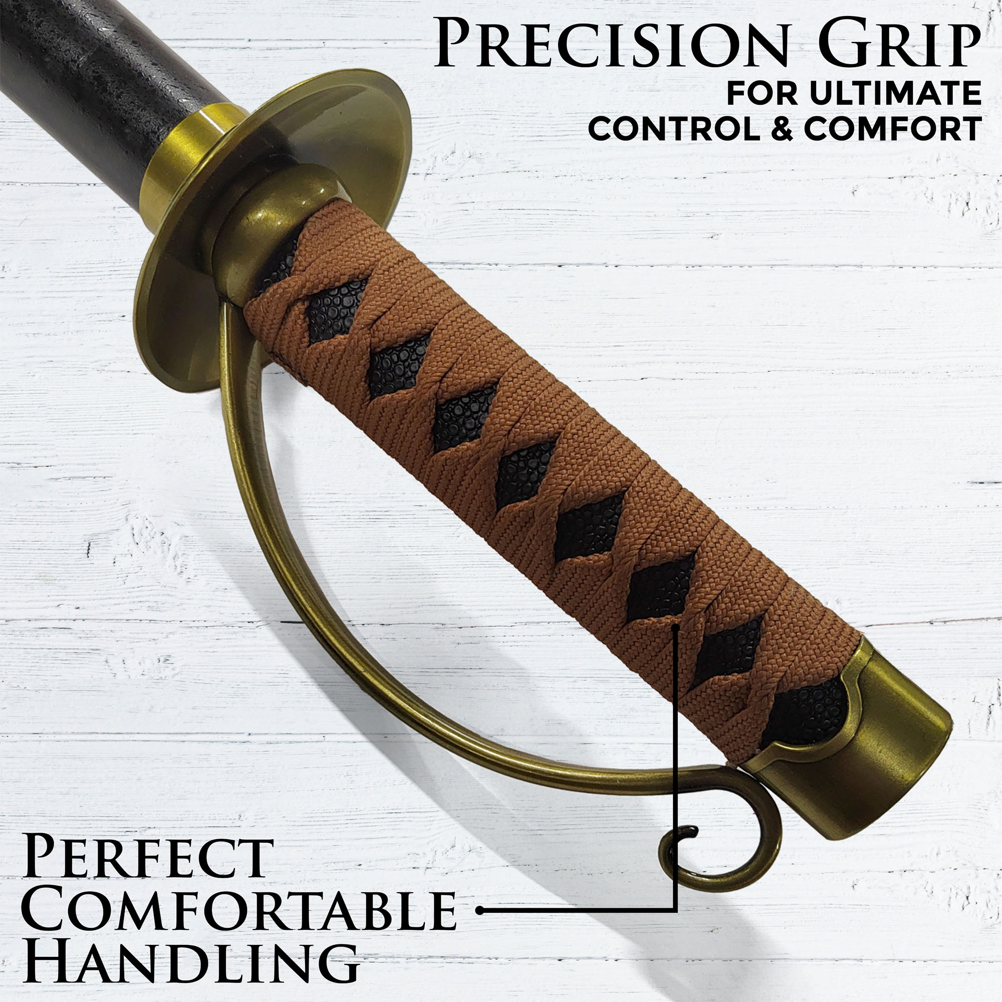 One Piece - Gol D Roger - Ace Sword with Sheath (Golden Handle) Handforged