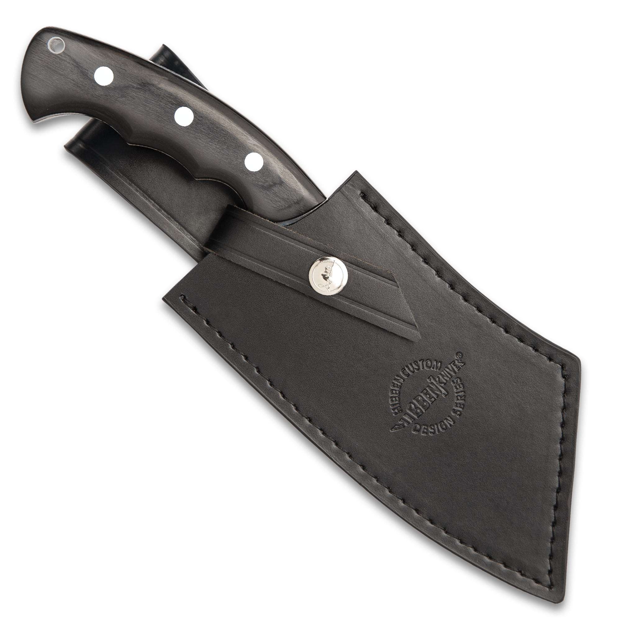 Hibben Legacy Ebony Cleaver Knife With Sheath