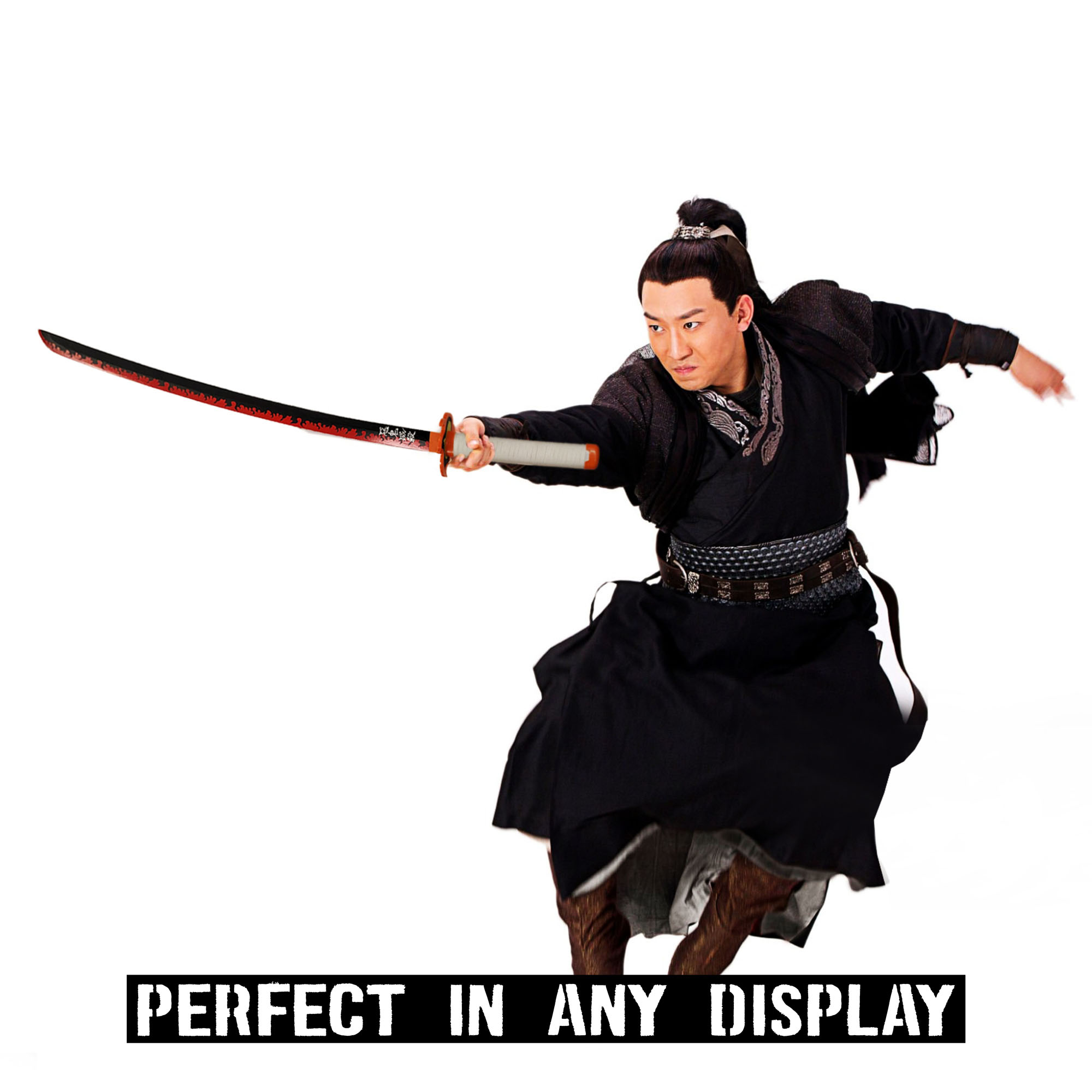 Demon Slayer - Rengoku Kyojuro sword made of wood with scabbard