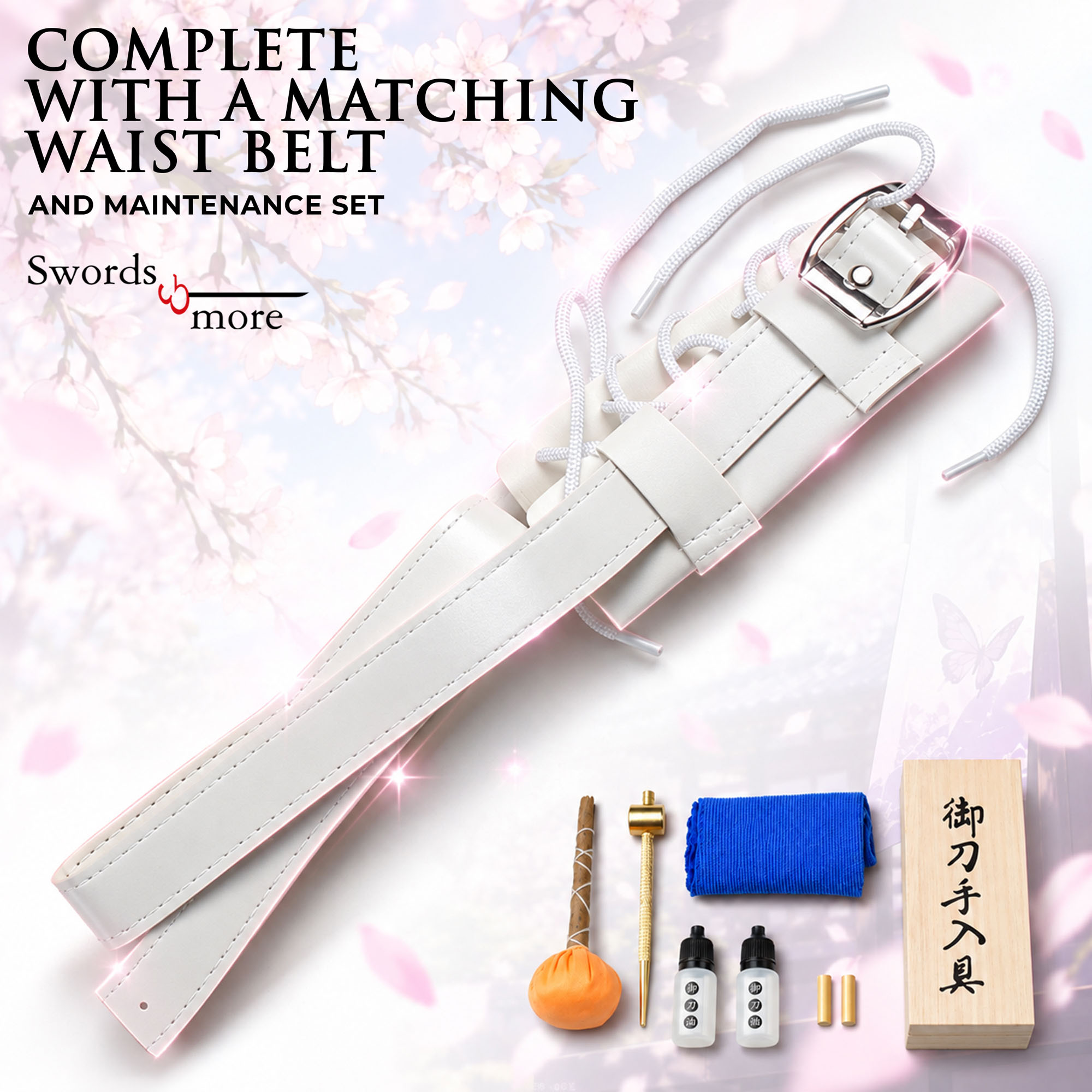 Demon Slayer: Kimetsu no Yaiba - Kochou Shinobu's Sword - handforged and folded, Set